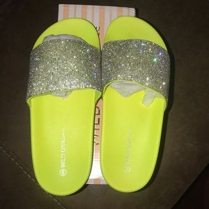 Neon Yellow Sandal Size 9